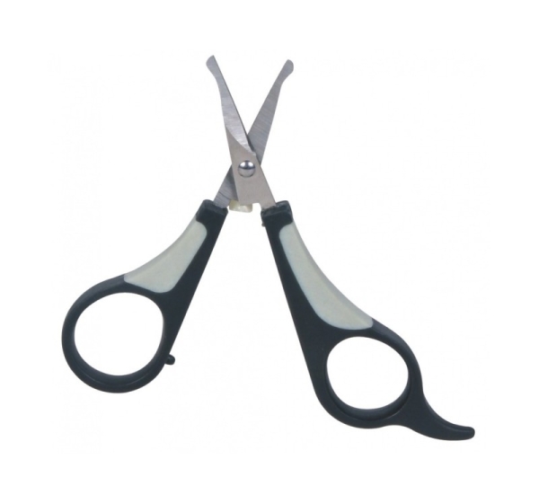 TRIXIE 2360 pet grooming scissors Black, Grey, Stainless steel Ambidextrous Universal