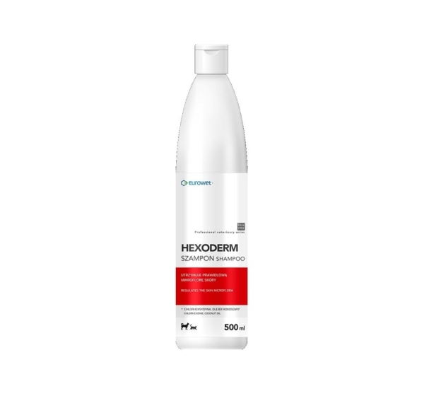 EUROWET Hexoderm - shampoo for dogs and cats - 500ml