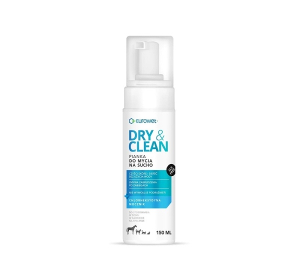 EUROWET Dry & Clean - foam for dogs and cats - 150 ml