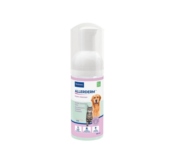VIRBAC Allerderm Foam - shampoo for dogs and cats - 100 ml
