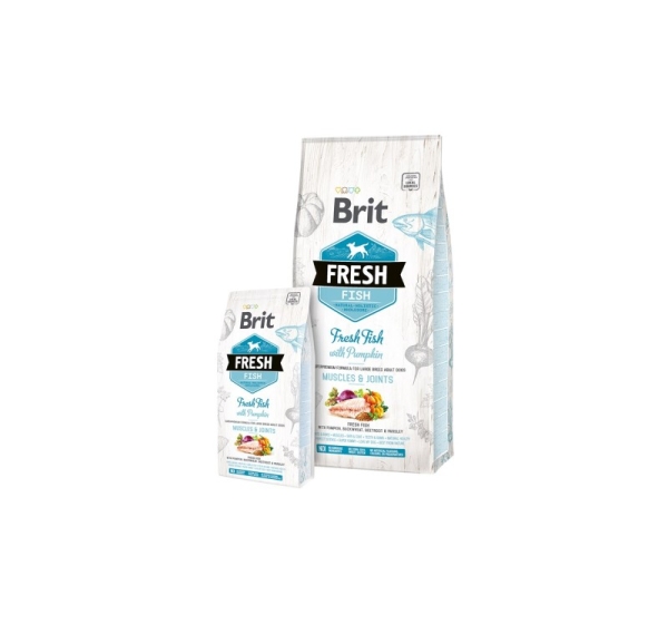 Brit Fresh Fish with Pumpkin Adult Large Muscles & Joints 12 kg