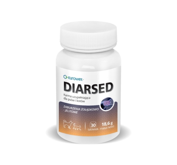 EUROWET Diarsed - supplements for dogs and cats - 30 tablets