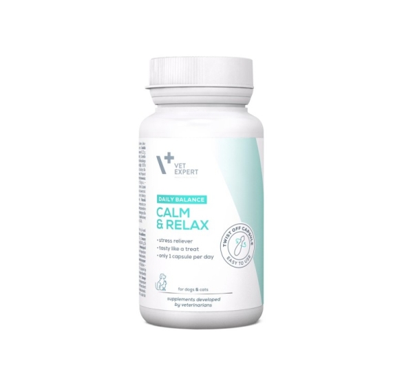 VETEXPERT Calm&Relax - preparation for symptoms of stress for dogs and cats - 30 caps.