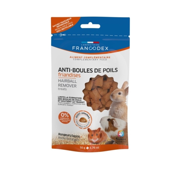 FRANCODEX Anti-Hooking Treats - Rabbit treat - 50g
