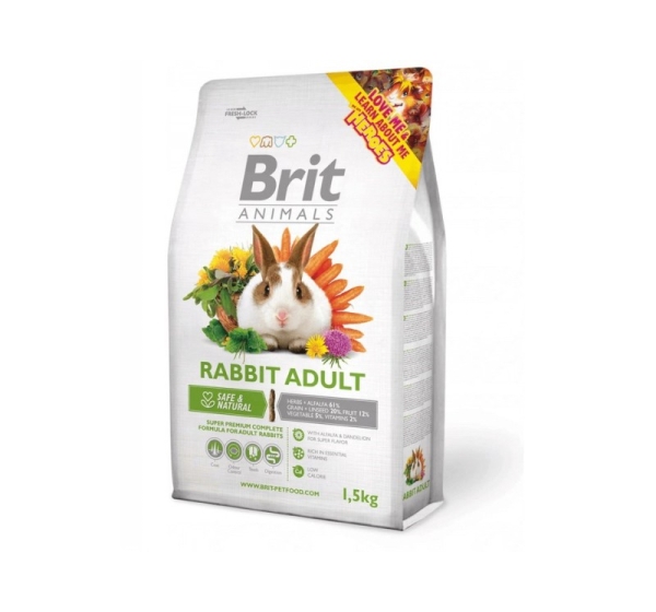 BRIT Animals Rabbit Adult Complete - rabbit food - 1.5kg