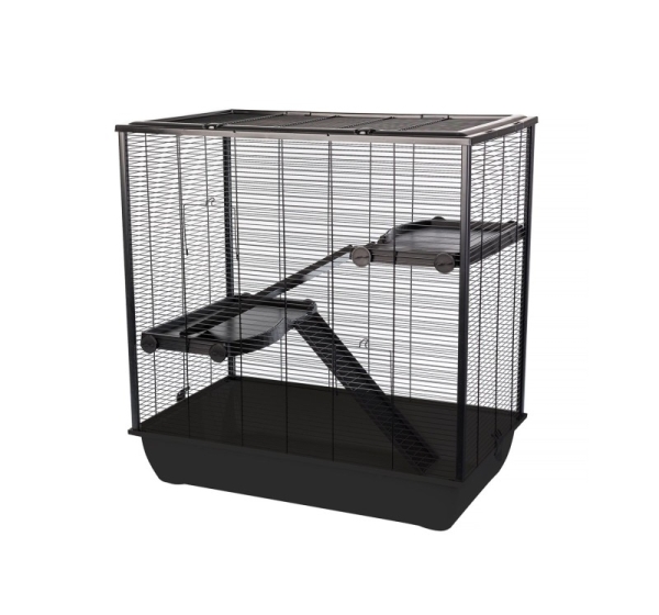 INTER-ZOO Frodo + Plastic Black - cage for a hamster