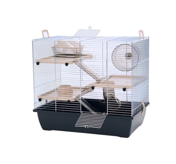INTER-ZOO Pinky 3 Zinc Black - cage for a hamster