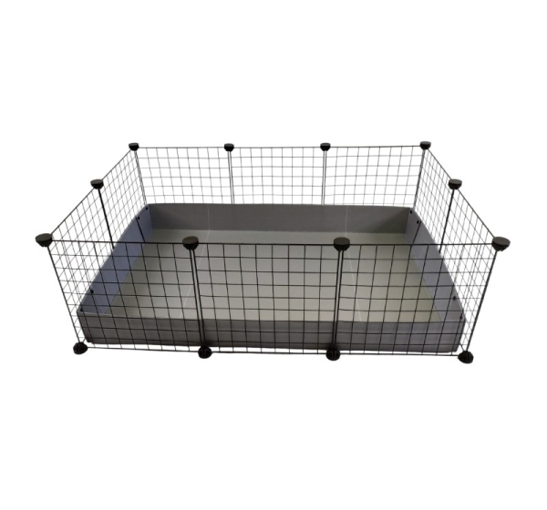 C&C Modular cage 3x2 110x75 cm guinea pig, hedgehog, silver grey