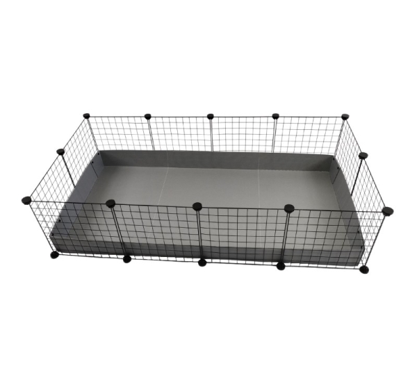 C&C Modular cage 4x2 145 x 75 cm silver