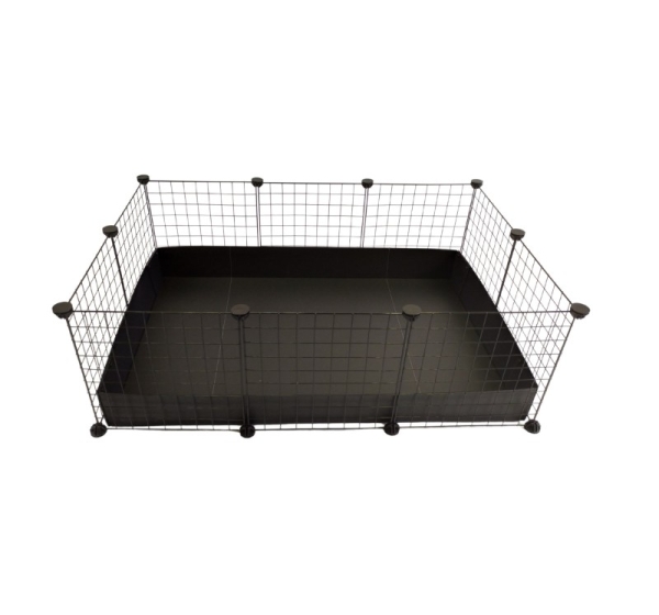 C&C Modular cage 3x2 110x75 cm guinea pig, hedgehog, black