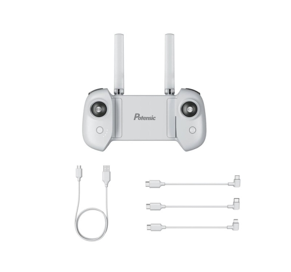 Drone remote with gimbal and 1 USB charging cable