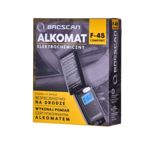 BACscan F-45 alcohol tester 0 - 4% Black