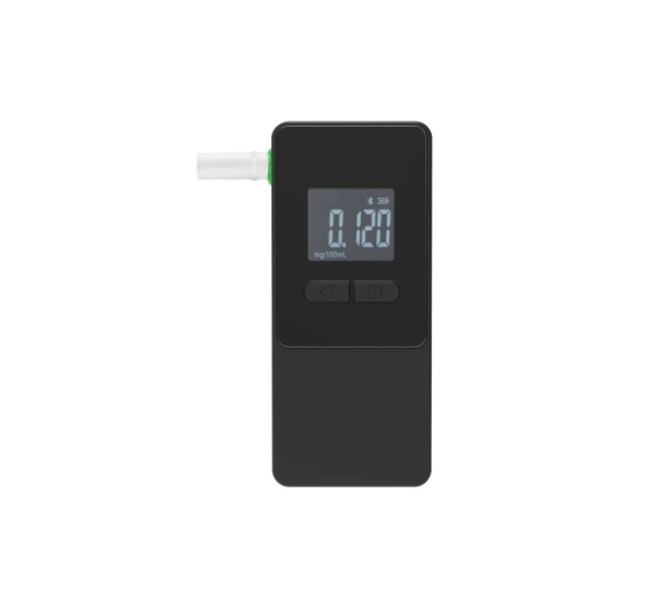 AlcoAlert Smart Electrochemical breathalyzer, black