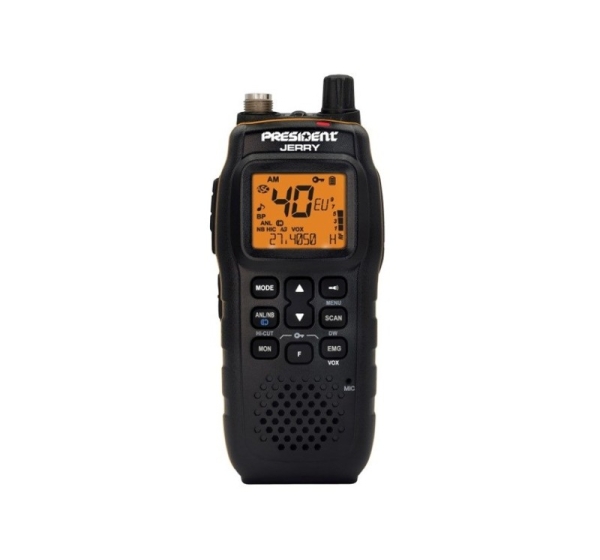President Jerry ASC AM/FM CB Portable Radio Black
