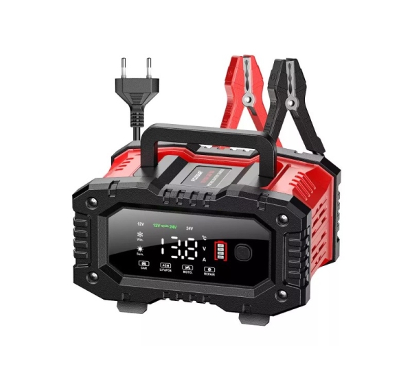 EM PROSTOWNIK FOXSUR 12V&24V 20A LCD