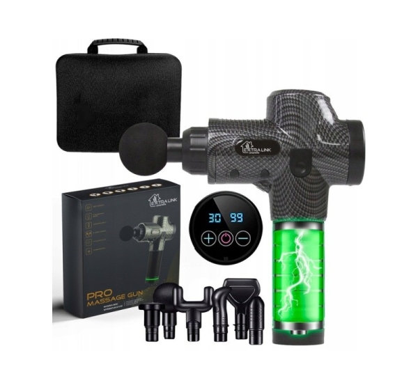 Extralink Massage Gun Pro | Massage gun | 3800 RPM, 6 replaceable tips