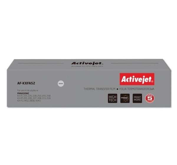 Activejet AF-KXFA52 Copy Film (Replacement for Panasonic KX-FA52; Supreme; black)