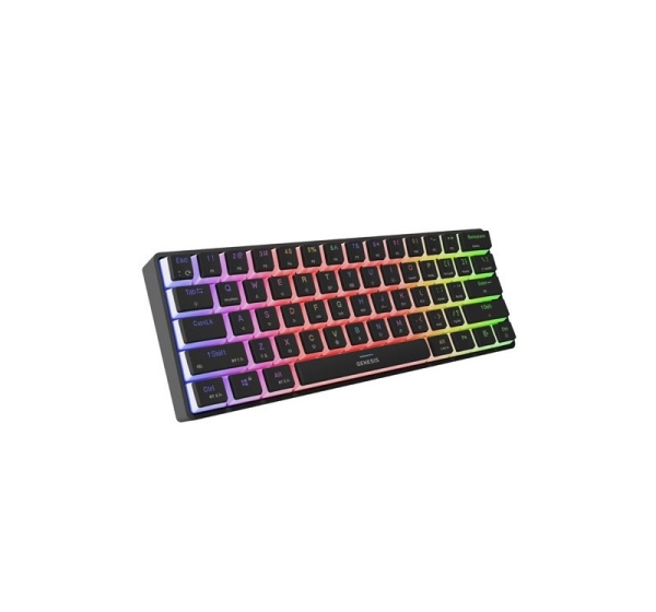 GAMING KEYBOARD GENESIS THOR 660 G2 US BLACK WIRELESS RGB MECHANICAL GATERON RED