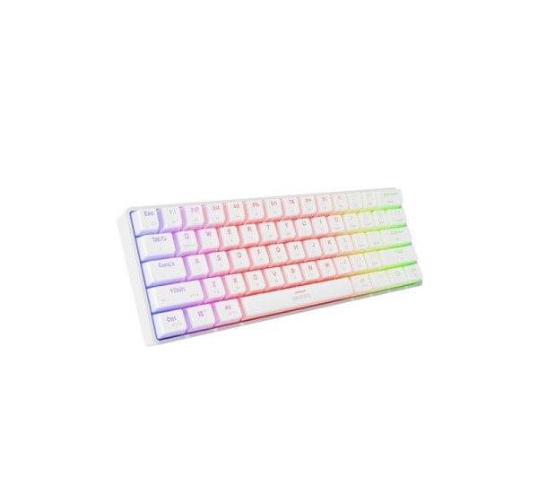 GAMING KEYBOARD GENESIS THOR 660 G2 US WHITE WIRELESS RGB MECHANICAL GATERON RED
