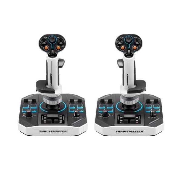 Thrustmaster Sol-R 2 HOSAS Space Sim Duo Black, White USB Flightstick Analogue / Digital PC