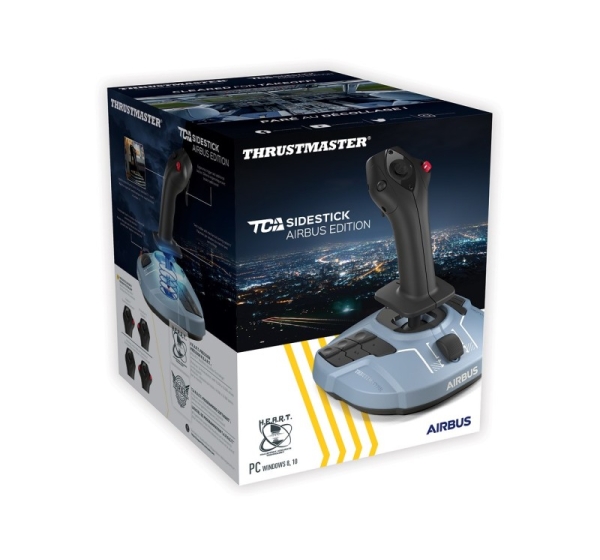 Thrustmaster TCA Sidestick Airbus edition Black, Blue USB Flightstick Analogue / Digital PC