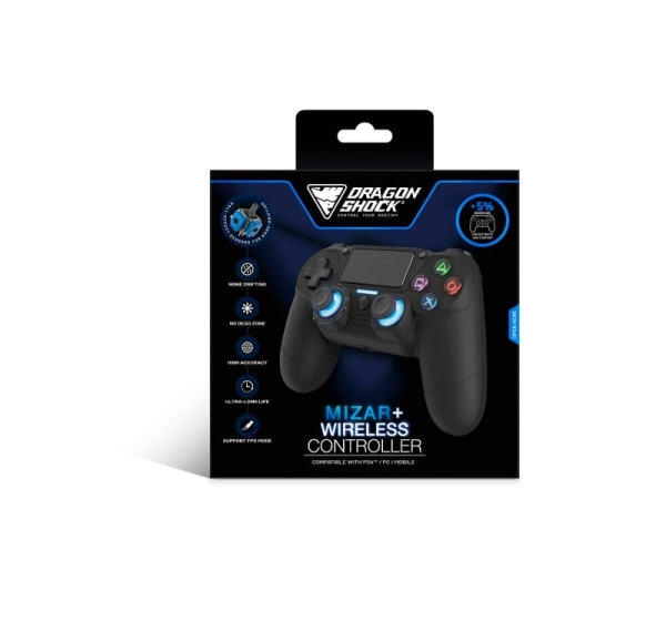 Dragonshock Mizar+ Black Bluetooth Gamepad Analogue / Digital PC, PlayStation 4, Android