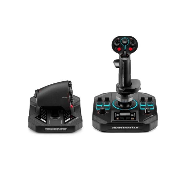 Thrustmaster Sol-R 4 HOTAS Black USB Joystick + engine control lever Analogue / Digital PC