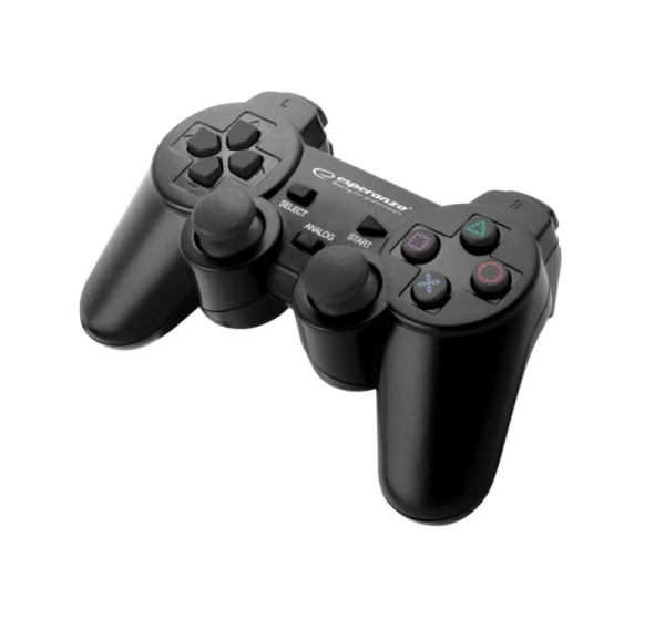 Esperanza EGG107K Gaming Controller Gamepad PC,Playstation 3 Analogue / Digital USB 2.0 Black
