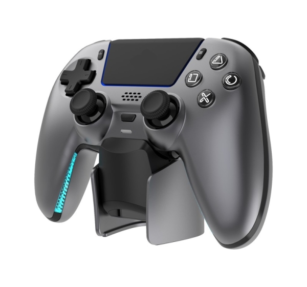 Deltaco Gaming GAM-199-STEELGRAY Gaming Controller Grey, Metallic, Steel Bluetooth/USB Gamepad PlayStation 5, Android, iOS