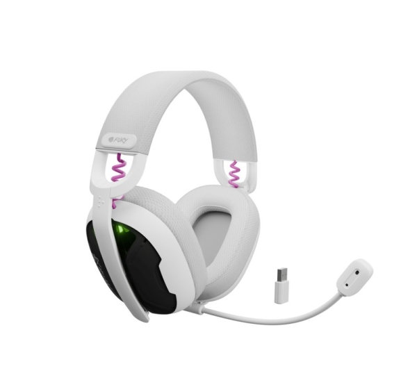 FURY FUKIYA F6 WIRELESS HEADPHONES, WHITE