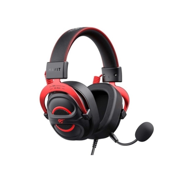 Havit H2002E Pro Headset Wired Head-band Gaming Black, Red