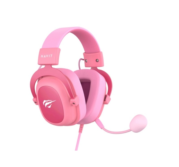 Havit H2002d Headset Wired Head-band Gaming Pink