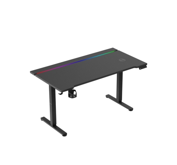 Huzaro Hero 8.7 RGB Electric Gaming Desk – Black