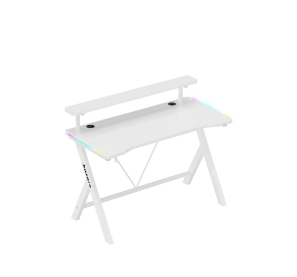 Huzaro Hero 1.9 RGB White Gaming Desk