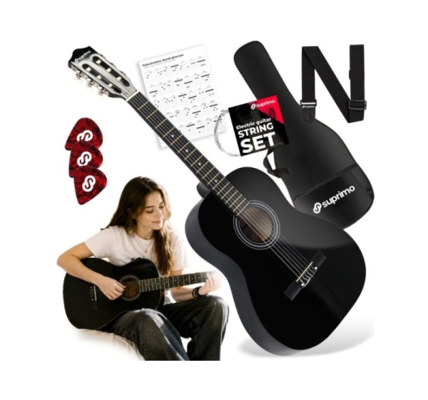 SUPRIMO CG34 BK gitara klasyczna 3/4 36 cali czarn