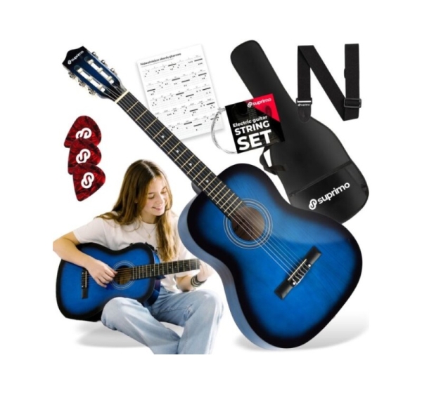 SUPRIMO CG34 BB gitara klasyczna 3/4 36 cali blueb