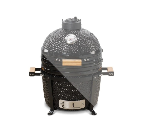 Kamado Bono Minimo Ceramic Grill 15″ Kamado barbecue/grill Cart Charcoal (fuel) Black