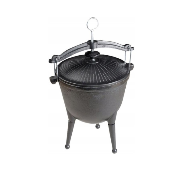 MASTER GRILL CAST IRON HUNTING CAULDRON MG629