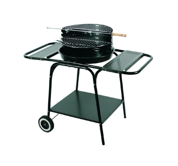MASTER ROUND MOVABLE GRILL WITH TWO SHELVES MG906