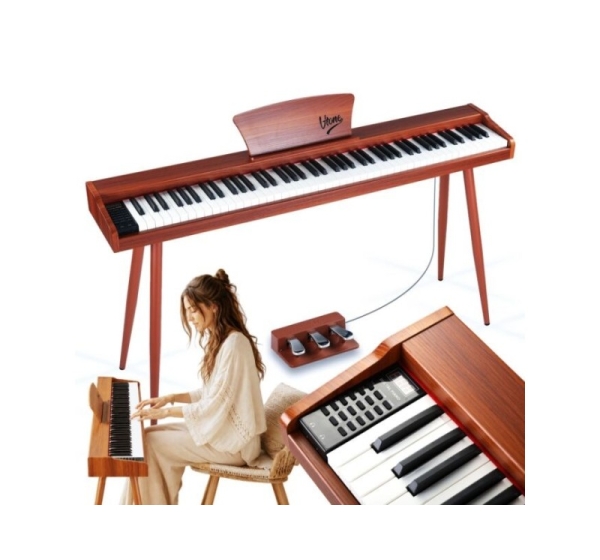 V-TONE BL-130 pianino cyfrowe czteronożne brązowe