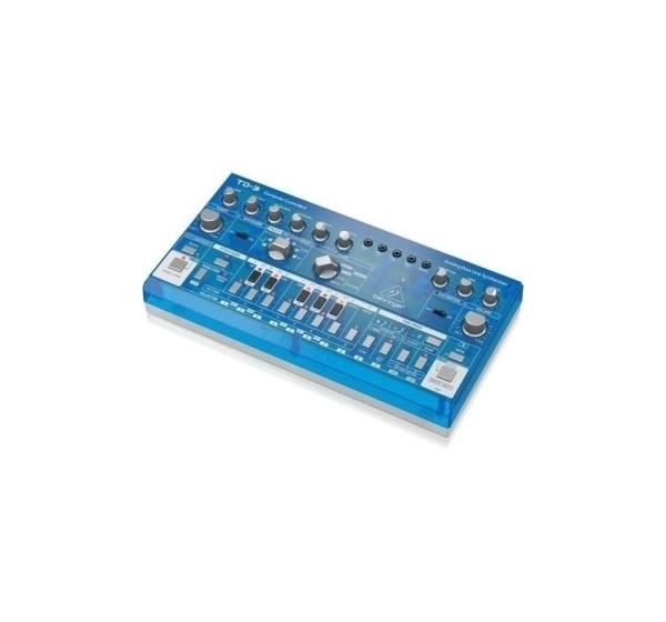 Behringer TD-3-BB Syntezator linii basowej niebieski przeźroczysty