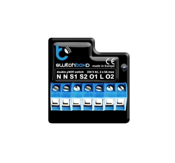BLEBOX switchboxD - DOUBLE CIRCUIT BREAKER 230V