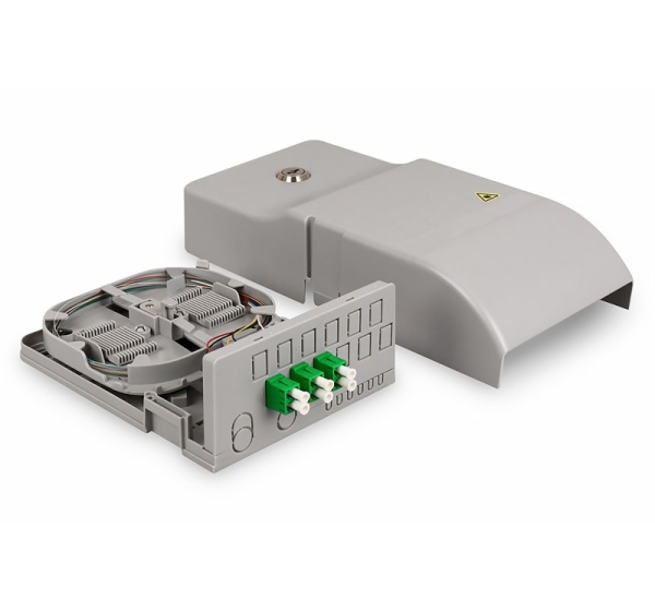 Digitus Ftth Home Distribution Unit, 3 x LC/APC duplex
