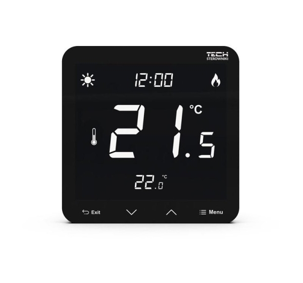 Wired dual thermostat ST-297z v3 black