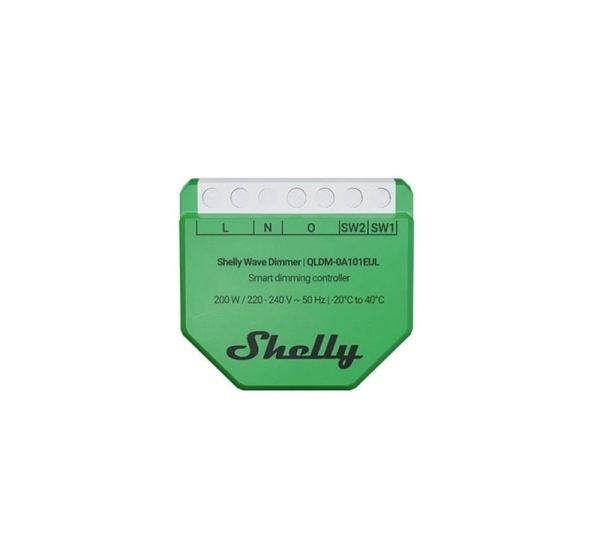 Shelly Wave Dimmer EU LR Smart Dimming Controller Green