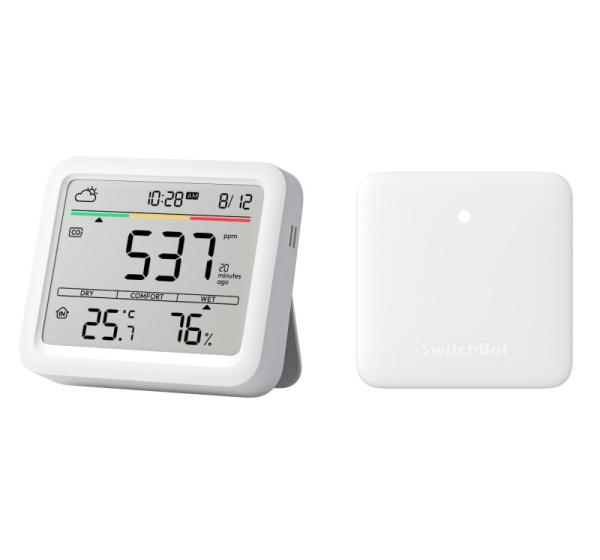 SwitchBot Meter Pro (CO2 Monitor) White LCD Battery