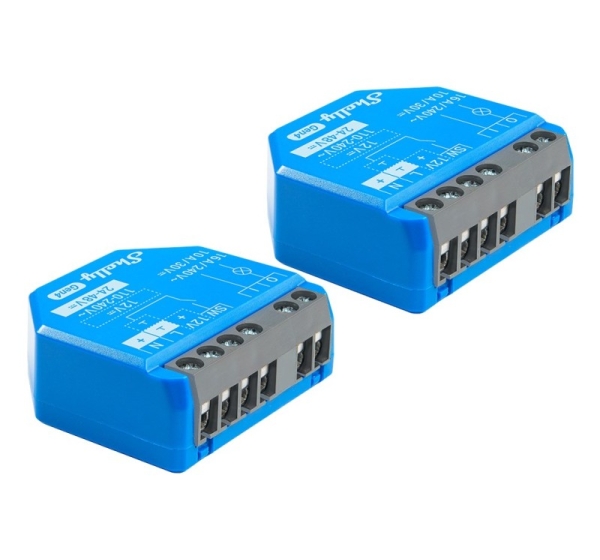 SHELLY 1 Gen4 Smart switch Blue 2 pcs