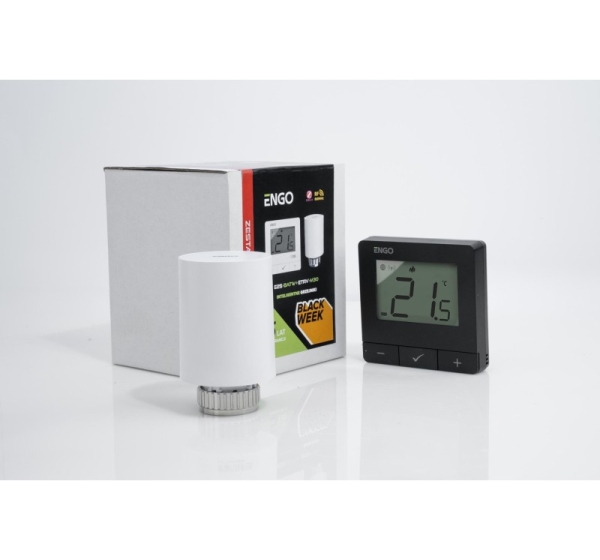 ENGO Controls Inteligentny zestaw ogrzewania (E25-BATB-4 + ETRV-M30)