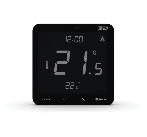 Wireless room regulator black R-10S PLUS