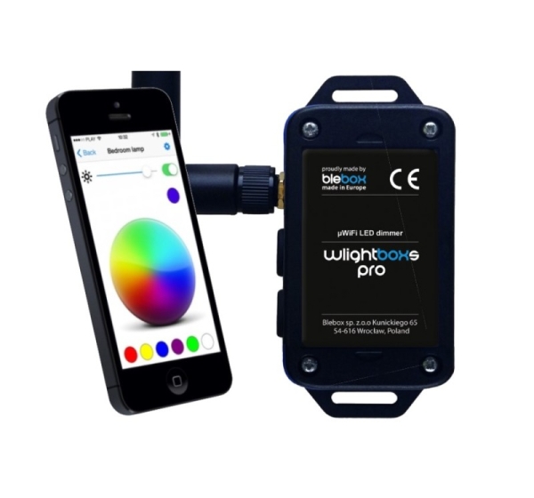 BLEBOX wlightboxS pro - SCIEMNIACZ LED 12 - 24V DC Z ZEWNETRZNA ANTENA